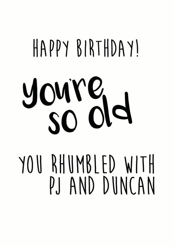 birthday old Birthday Card 7994 created by Little Stars Prints