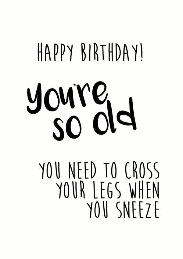 birthday old Birthday Card 7998 created by Little Stars Prints