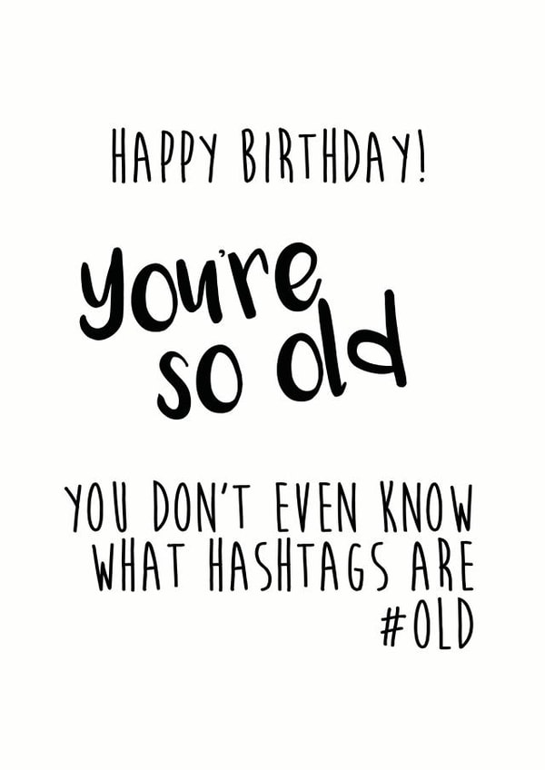 funny birthday Birthday Card 7999 created by Little Stars Prints