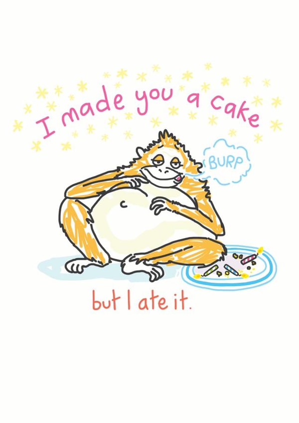 Birthday Funny Birthday Card 7456 created by Doodlesworth