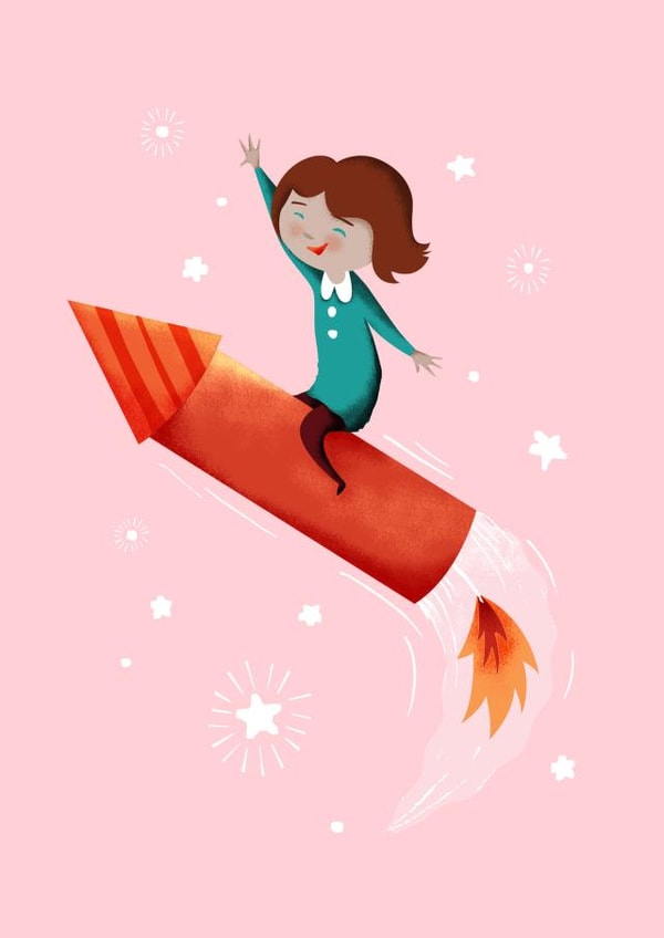 Female Adult Congratulations Card 3283 created by Liz Harry