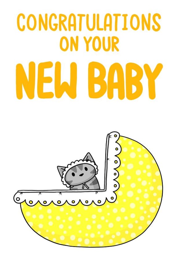 baby congratulations New Baby Card 7845 created by Doodlecats