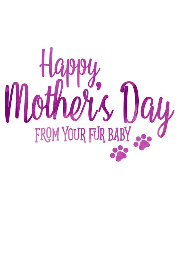 cat dog Mothers Day Card 3930 created by Ruby Wren Designs