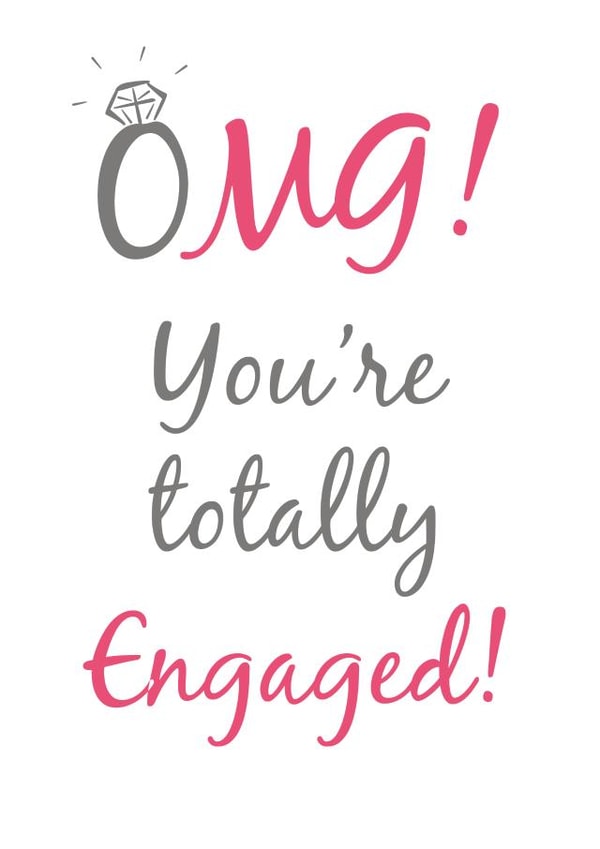 Engagement love Engagement & Marriage Card 4871 created by Ginger Ink Design