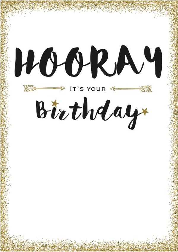 HOORAY BIRTHDAY Birthday Card 2795 created by Always Sparkle