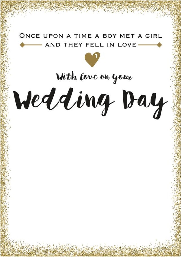 Glitter Gold Wedding Day card created by Always Sparkle