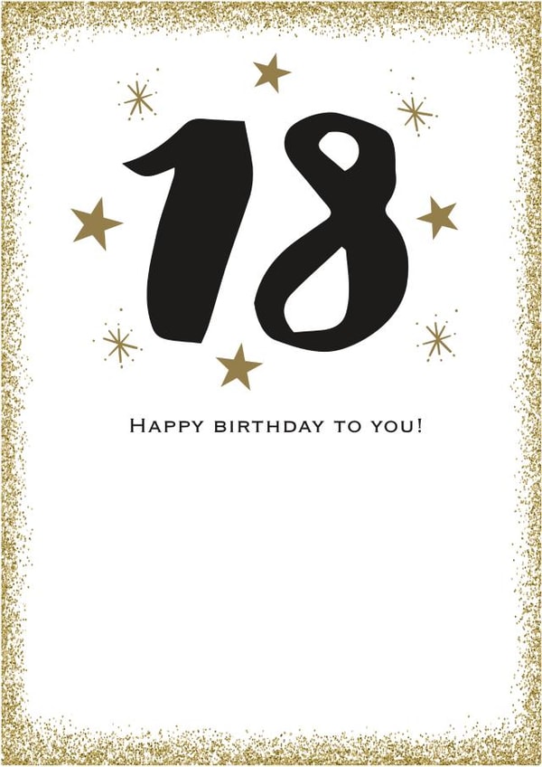 18 eighteen Birthday Card 2804 created by Always Sparkle