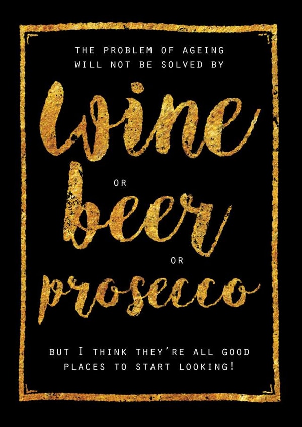 wine beer Birthday Card 3137 created by JellynBean