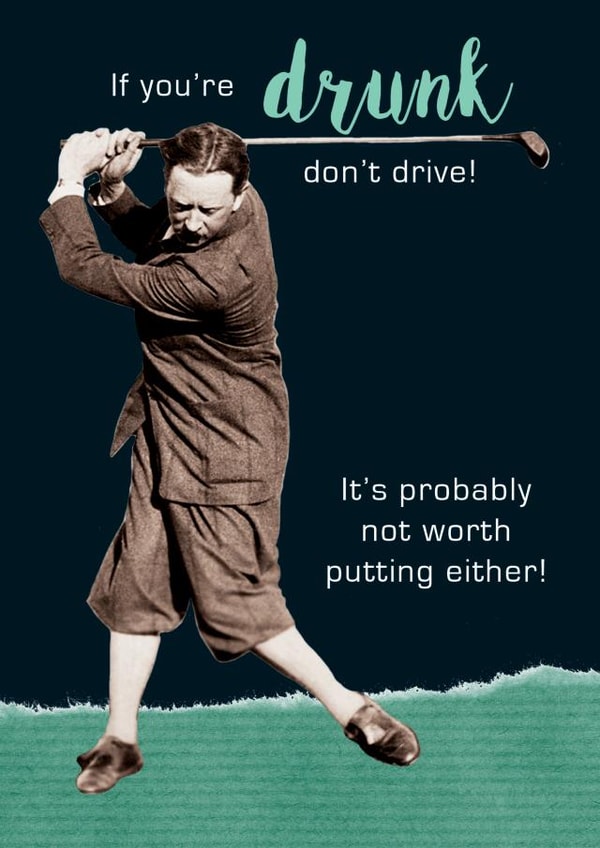 golf drunk Birthday Card 3146 created by JellynBean