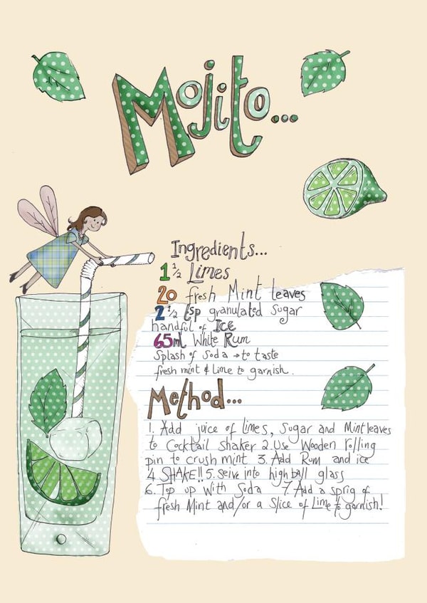 mojito lime Birthday Card 25115 created by Ryland Studios
