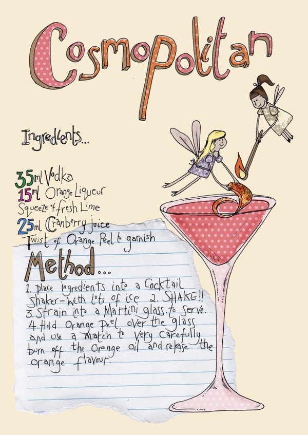 cosmo cosmopolitan Birthday Card 25116 created by Ryland Studios