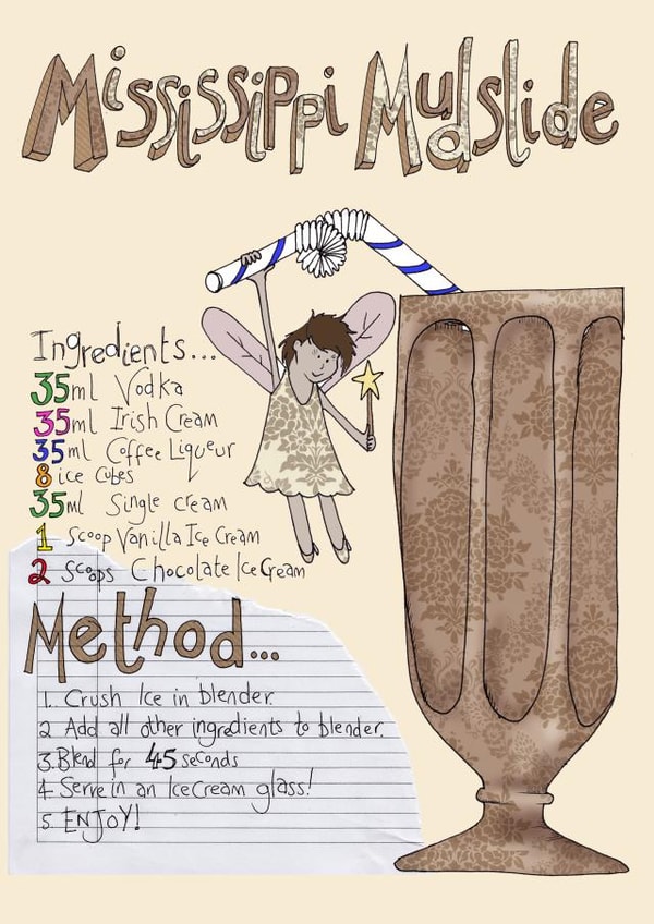 mississippi mudslide Birthday Card 25118 created by Ryland Studios