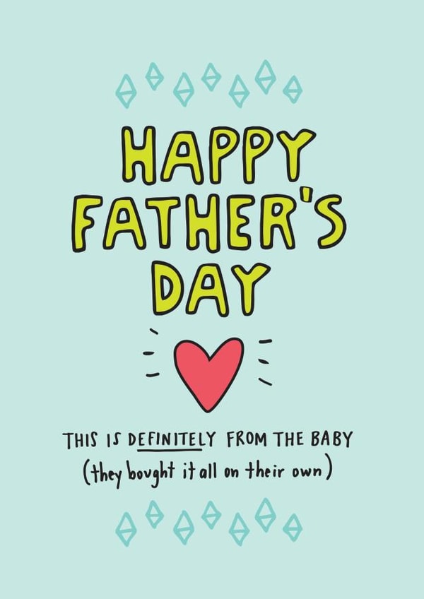 Happy Father's Day From The Baby Card created by Angela Chick