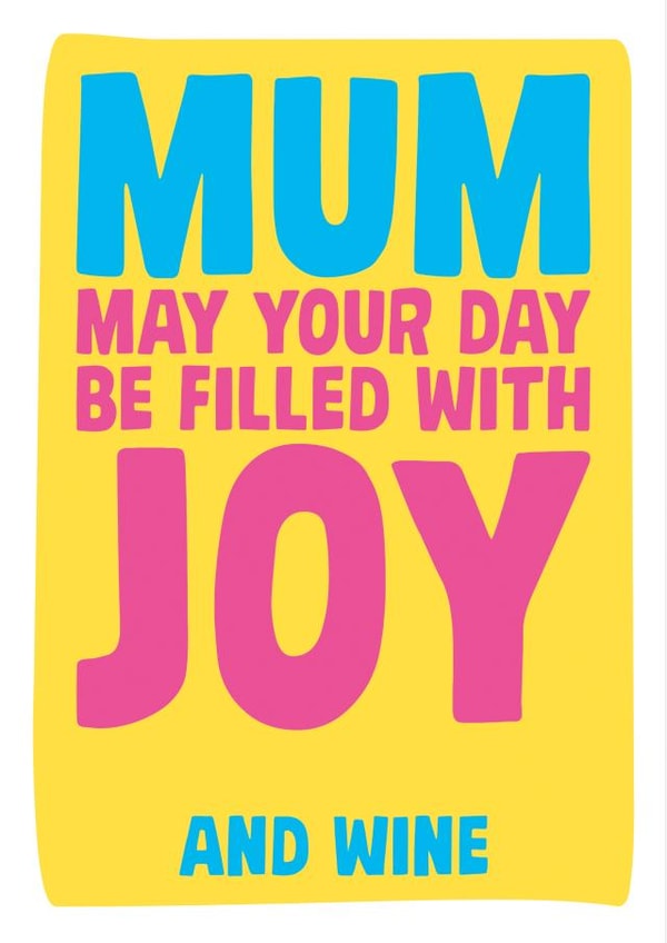 Mum Typography Birthday Card 2975 created by Dean Morris Cards
