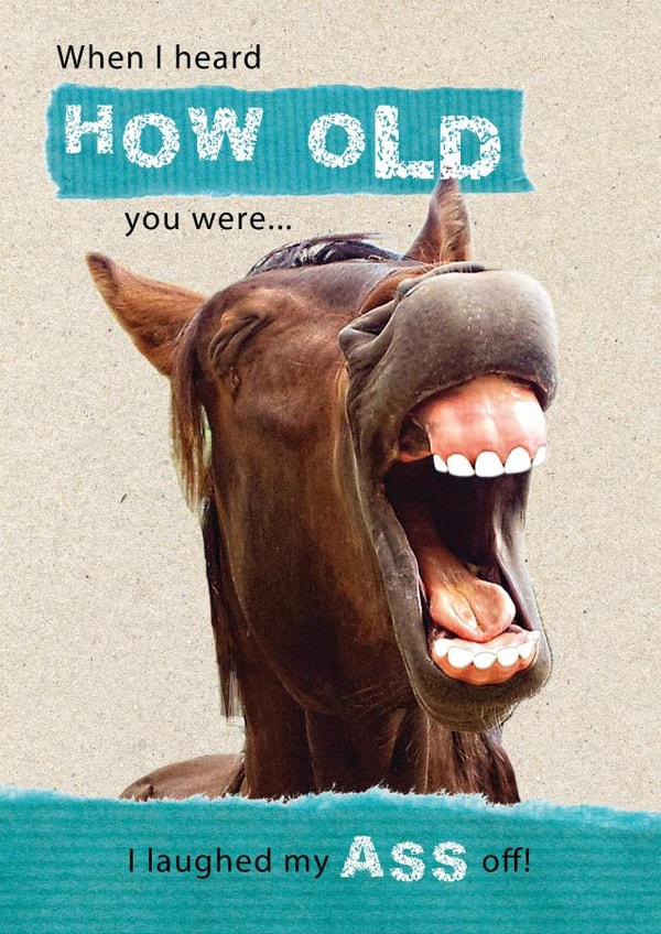 old laugh Birthday Card 3165 created by JellynBean