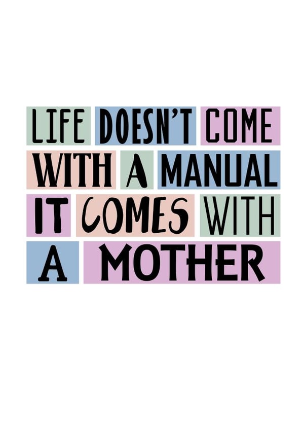 Birthday Card For Mum, Sentimental Mother's Day Card created by SixElevenCreations