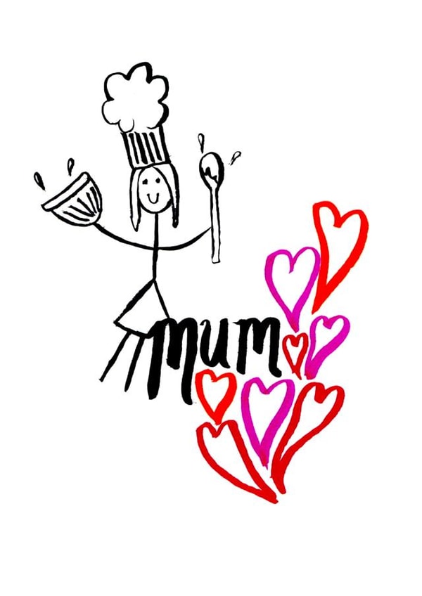 mum mothers Mothers Day Card 28880 created by Everdoodle