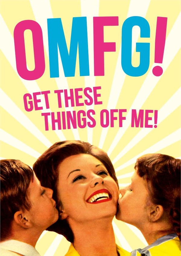 omfg Mum Mother's Day Card 2986 created by Dean Morris Cards