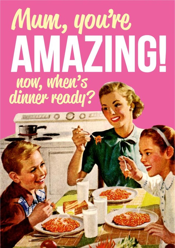 Mum Retro/Vintage Mother's Day Card 2987 created by Dean Morris Cards