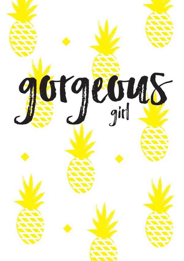 gorgeous yellow Birthday Card 1386 created by Megan Claire