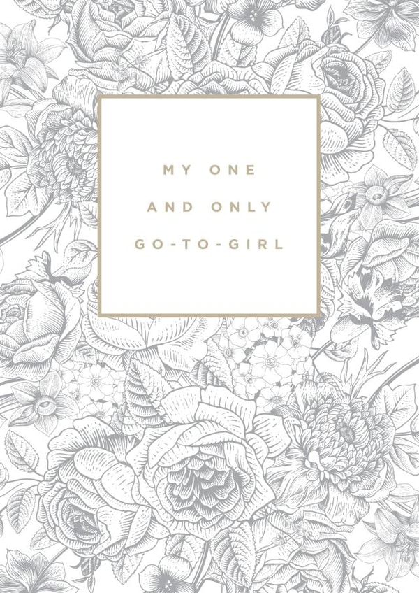 botanical floral Love & Friendship Card 1388 created by Megan Claire