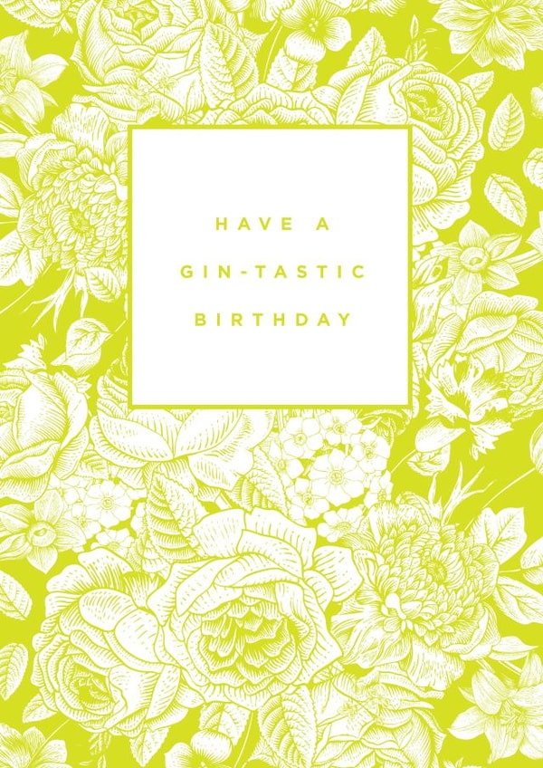 gin birthday Birthday Card 1394 created by Megan Claire