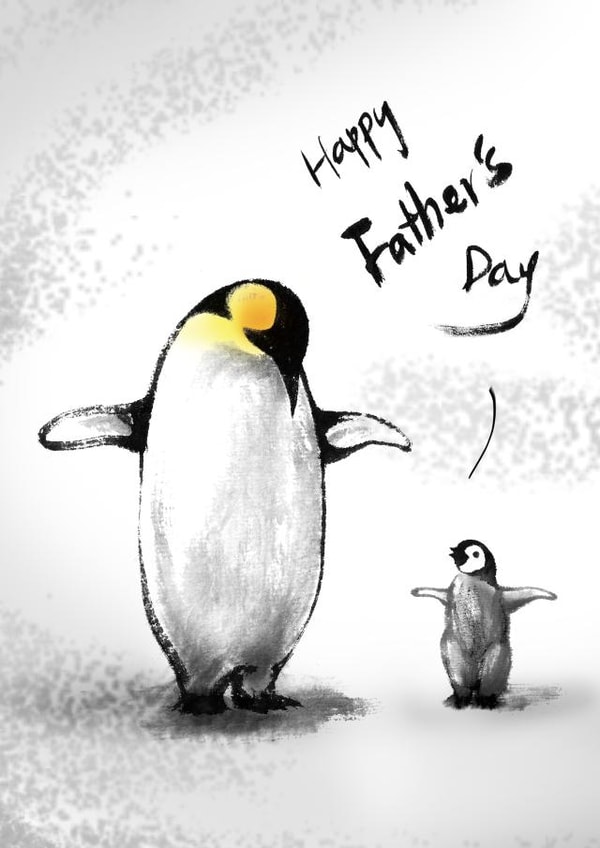 Happy Father Father's Day Card 1502 created by Happy Nut Creations