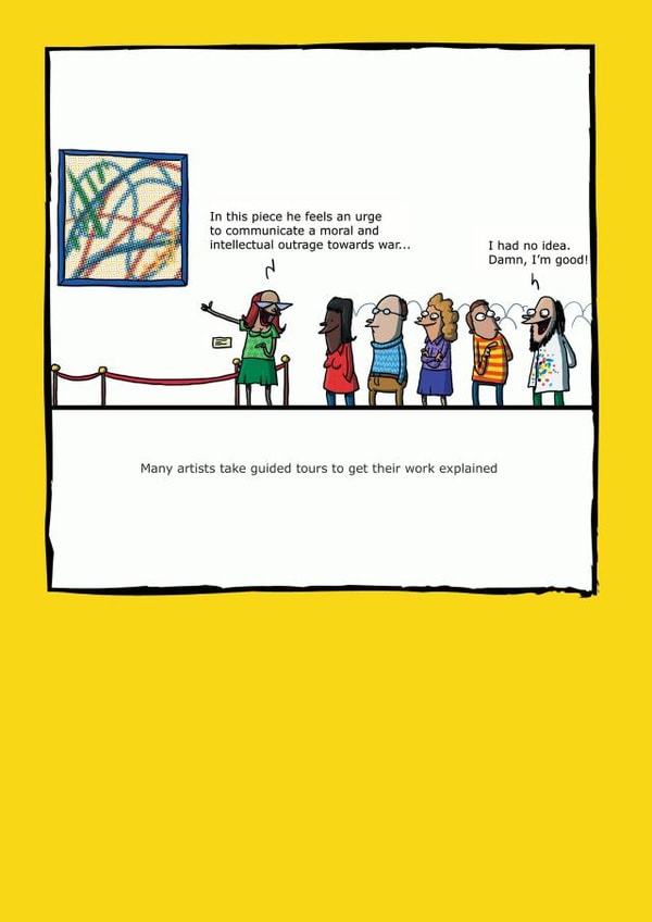 Funny Birthday Card - Museum - Artist created by Redback Cards