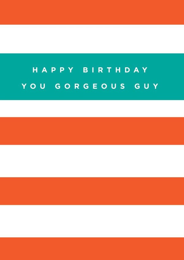 Gorgeous guy card card