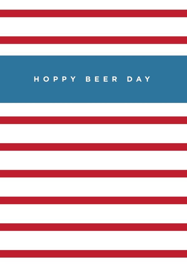 hoppy beer Birthday Card 1400 created by Megan Claire