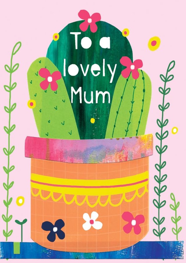 mothers cactus Mothers Day Card 28047 created by Louise Wright