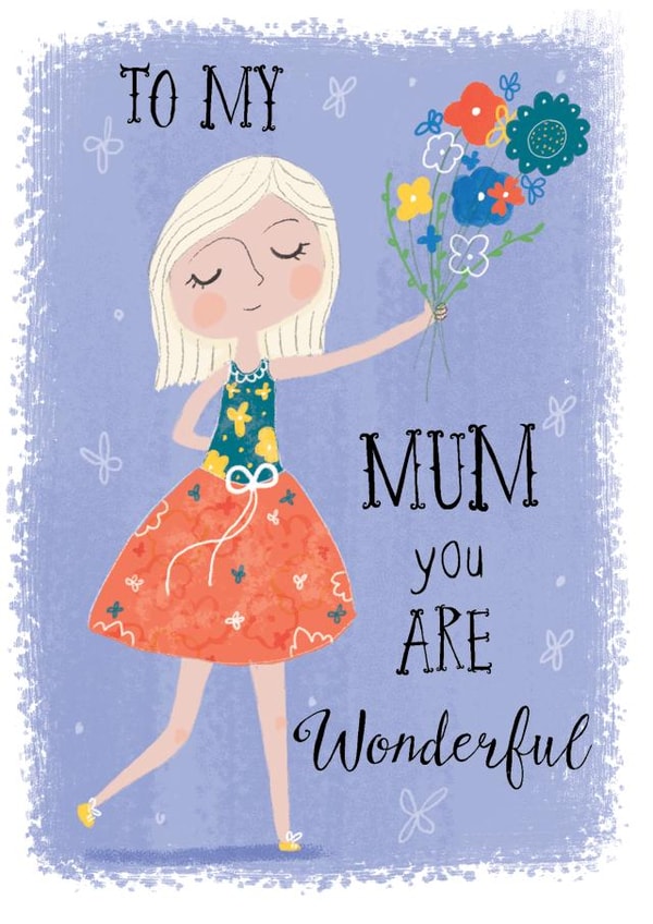 flowers mothers Mothers Day Card 28049 created by Louise Wright