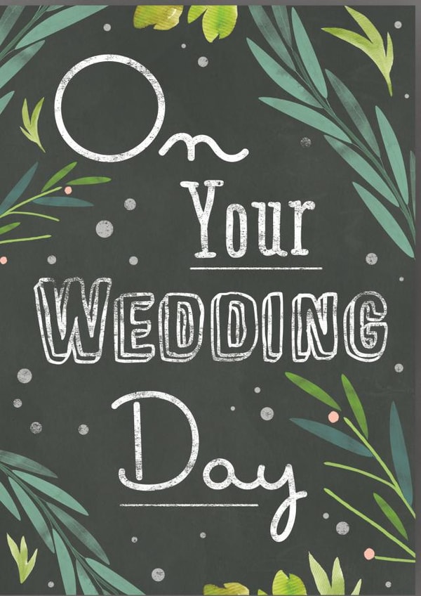 On your wedding day - greens created by Louise Wright