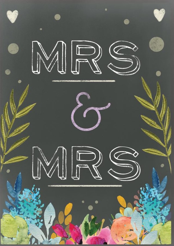 MRS & MRS floral wedding design created by Louise Wright
