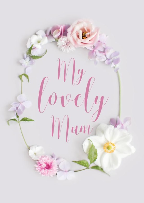 mum flowers Mothers Day Card 30772 created by Love Lila Photography