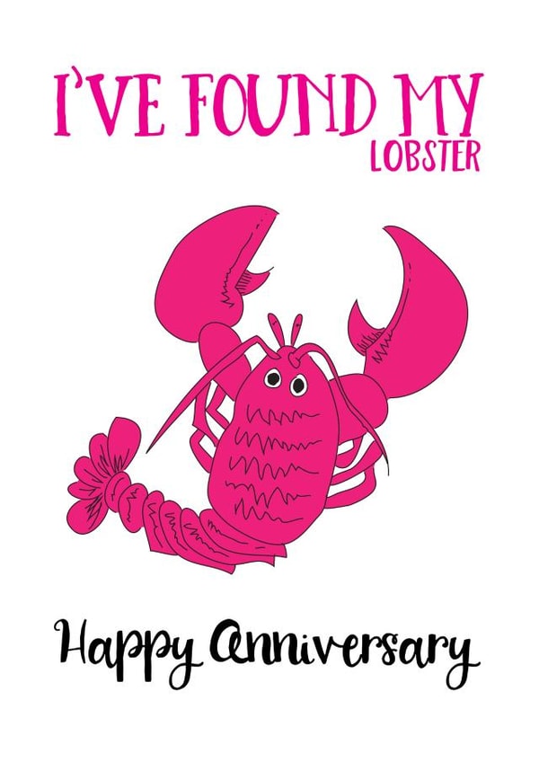 I've found my lobster Anniversary card created by Afewhometruths