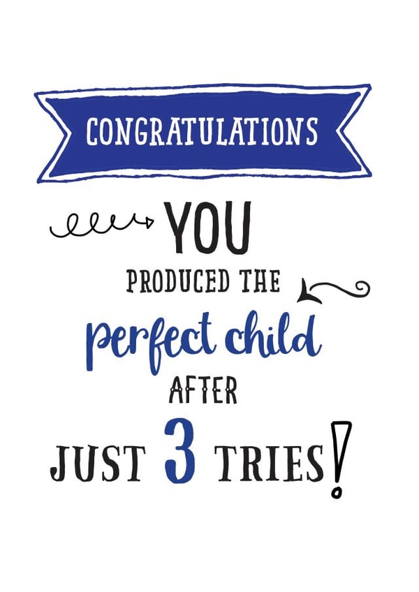 Perfect child card from third son created by Afewhometruths