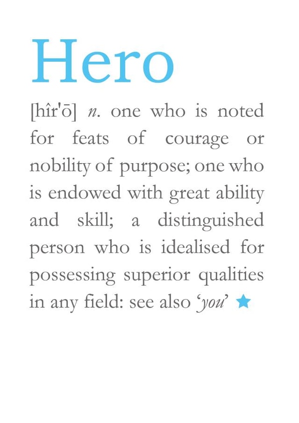 hero superhero Father's Day Card 30751 created by Bombus