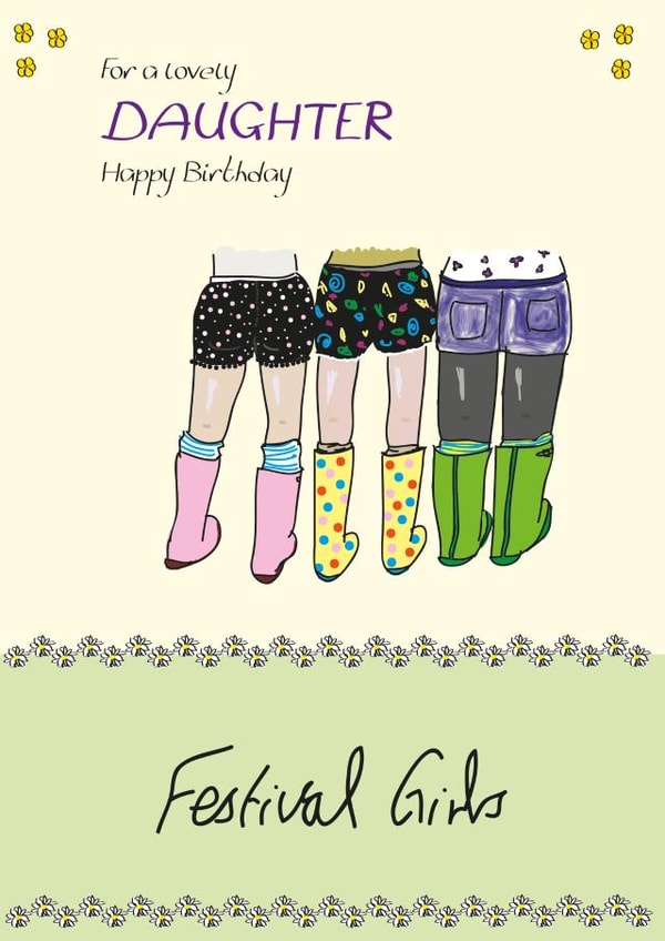 daughter birthday Birthday Card 6978 created by Curly Girly