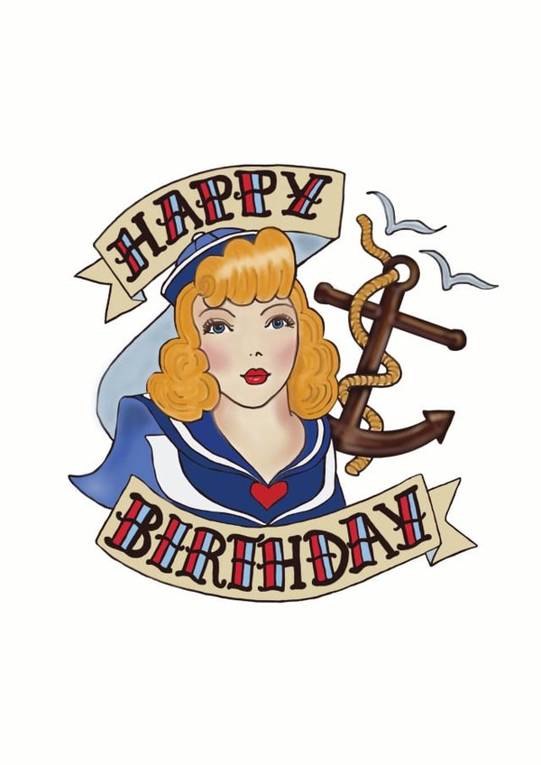 birthday sailor Birthday Card 8473 created by Sailor Made