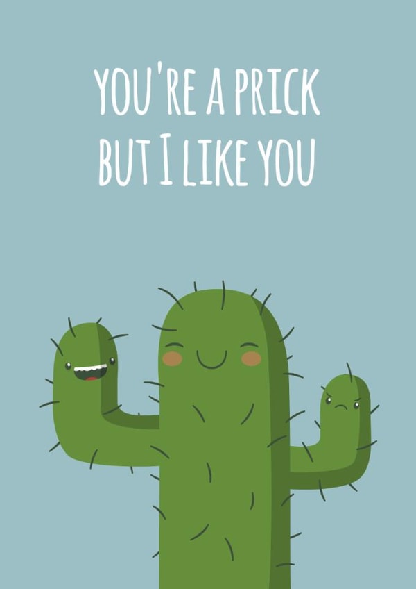 cute cactus Love & Friendship Card 8479 created by Coffee + Unicorns