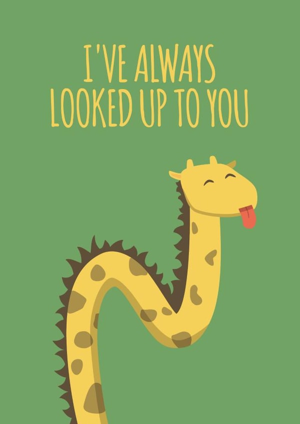 cute giraffe Just because Card 8483 created by Coffee + Unicorns