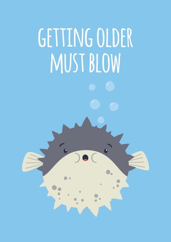 fish birthday Birthday Card 8487 created by Coffee + Unicorns