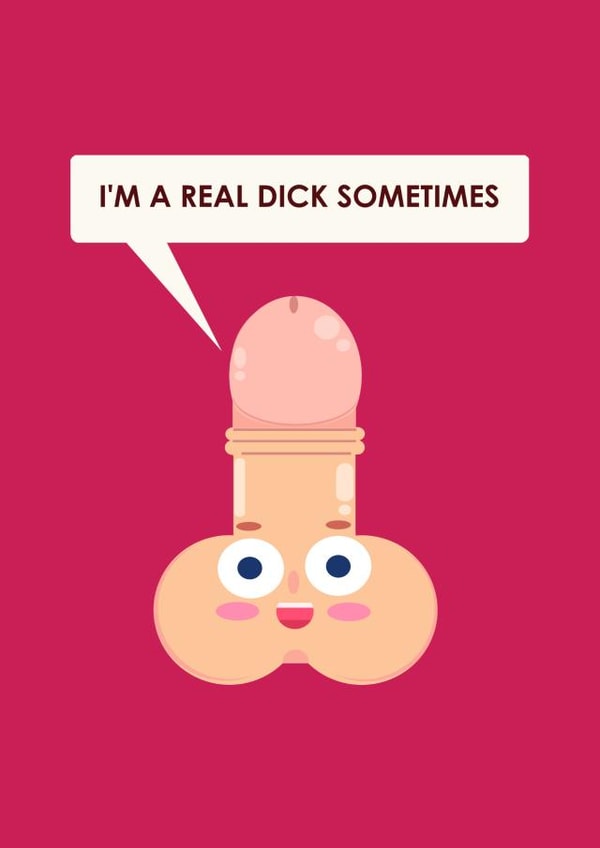 adult naughty Sorry Card 7471 created by Samuel Froelich