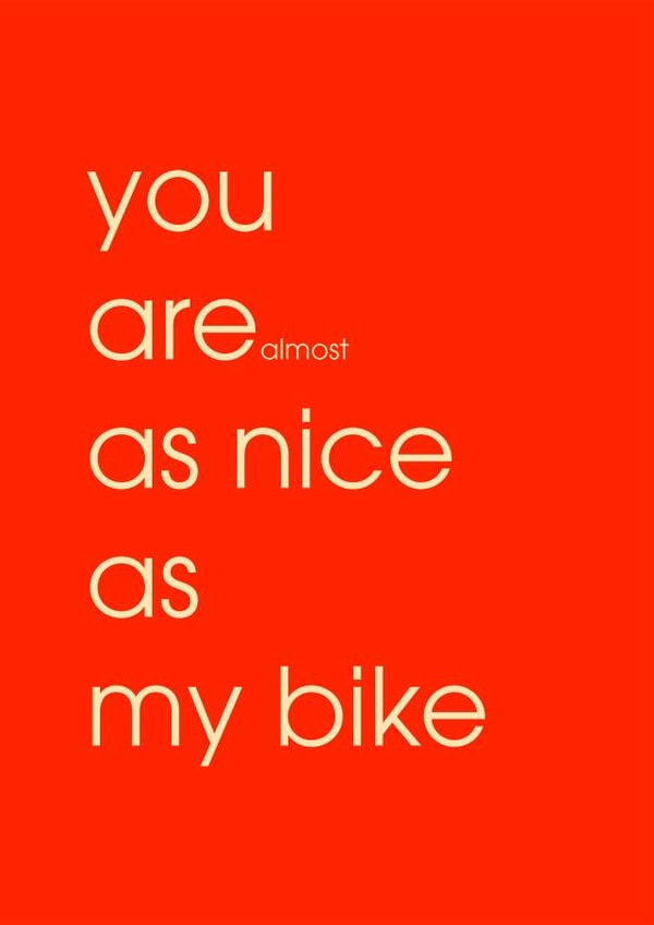 biker cyclist Anniversary Card 30964 created by Rudi & Co.