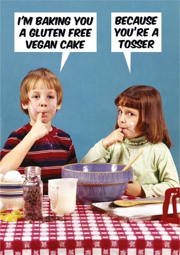 baking gluten Birthday Card 2995 created by Dean Morris Cards