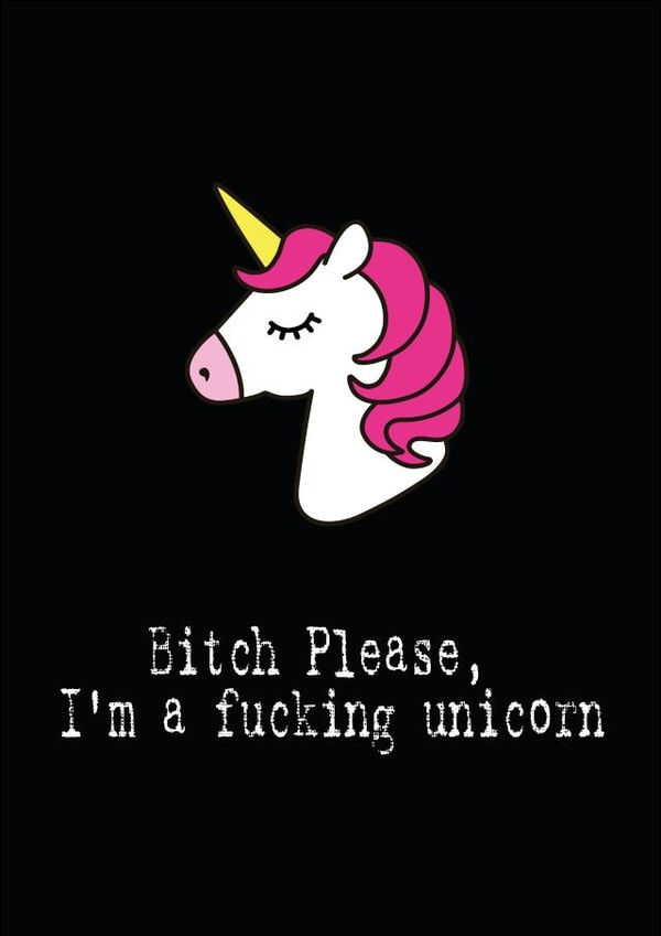 bitch please Just because Card 8074 created by Filthy Sentiments