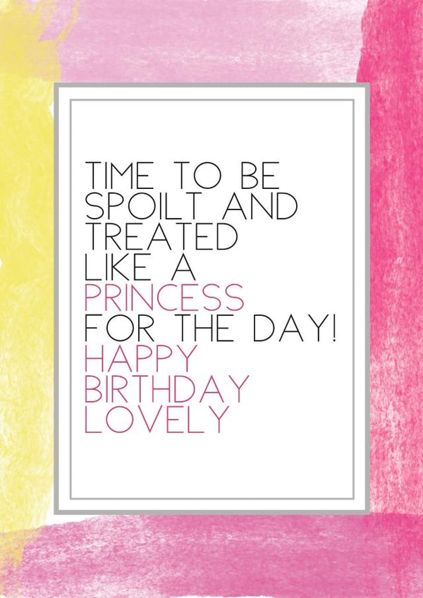 princess female Birthday Card 2816 created by Always Sparkle
