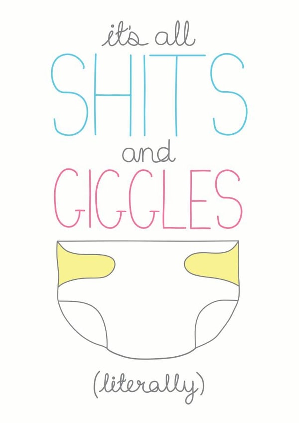 funny new New Baby Card 8767 created by Sioux Alice