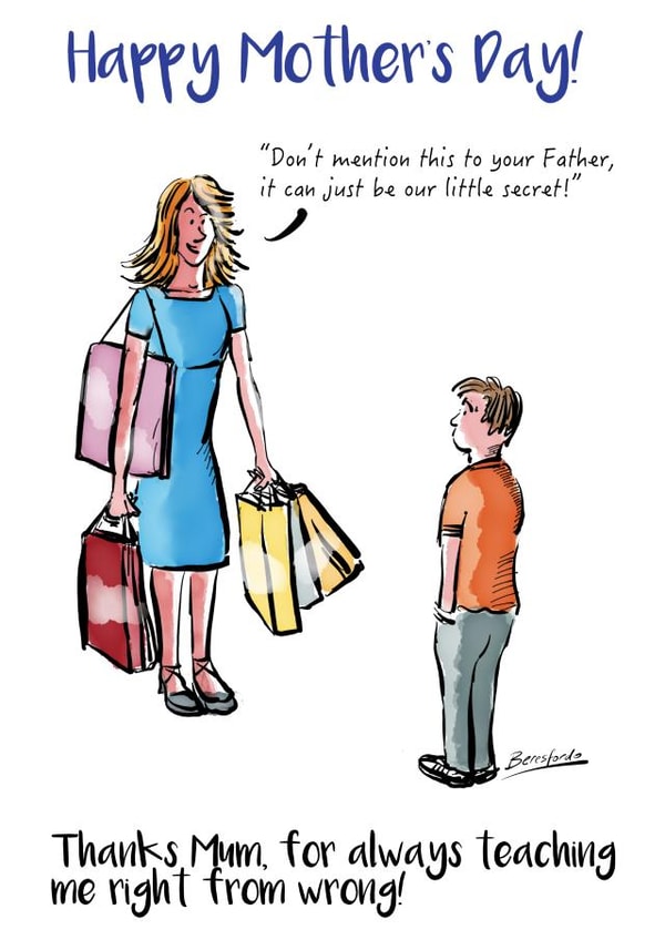 mothers shopping Mothers Day Card 5908 created by Beresfordo